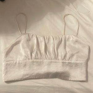 Wilfred satin bustier top